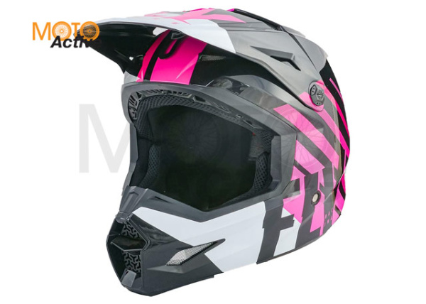 Шлем (кроссовый) FLY RACING KINETIC THRIVE, розовый/черный/белый (2021)